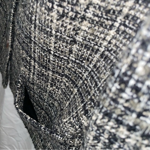 Paul Harris Design Size 10 Women’s Vintage Black White Pattern Blazer Preloved - Picture 8 of 9